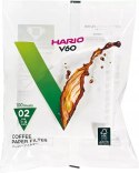 Filtry papierowe do kawy Hario V60-02 100 sztuk do dripa białe