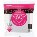 Filtry papierowe do kawy Hario V60-02 100 sztuk do dripa białe
