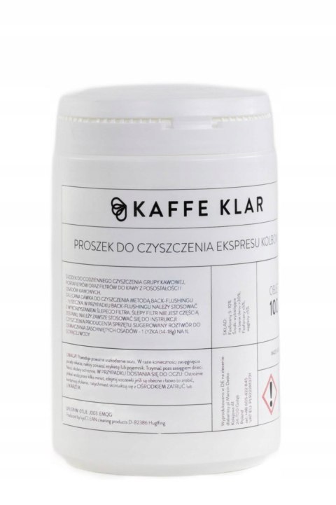 Kaffe-klar| PROSZEK DO CZYSZCZENIA EKSPRESU KOLBOWEGO | 1000g Kaffe-klar| PROSZEK DO CZYSZCZENIA EKSPRESU KOLBOWEGO | 1000g