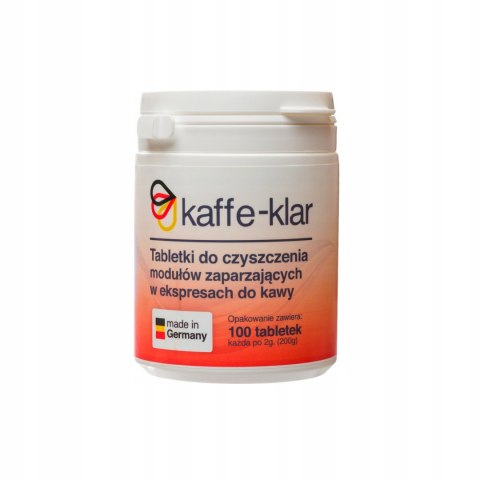 Tabletki do czyszczenia ekspresu 100szt UNIWERSALNE Kaffe-Klar Tabletki do czyszczenia ekspresu 100szt UNIWERSALNE Kaffe-Klar