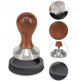 Tamper stalowy z drewnianą rączką 51mm Delonghi